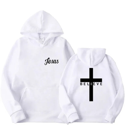 Believe Cross Jesus Hoodie 