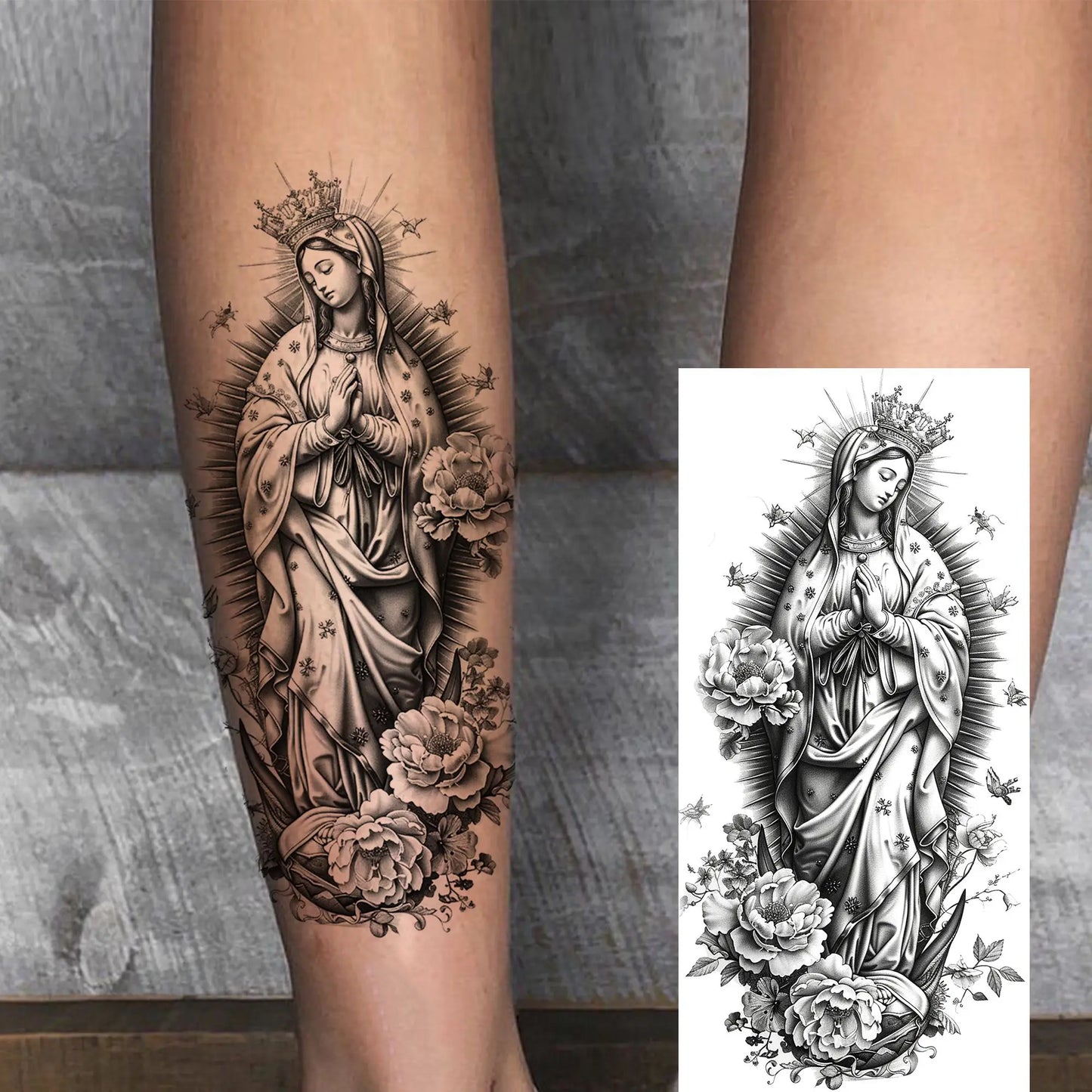 Jesus Fake Tattoo Sleeve Sticker 