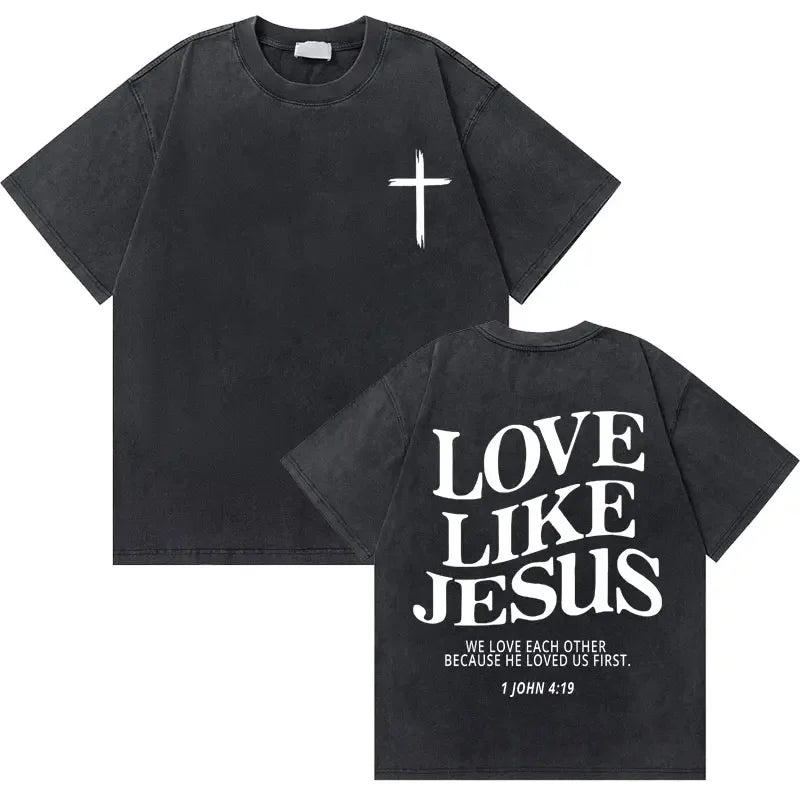 Vintage Washed Religious Shirt 