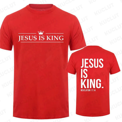 Jesus Is King Print T-Shirt 