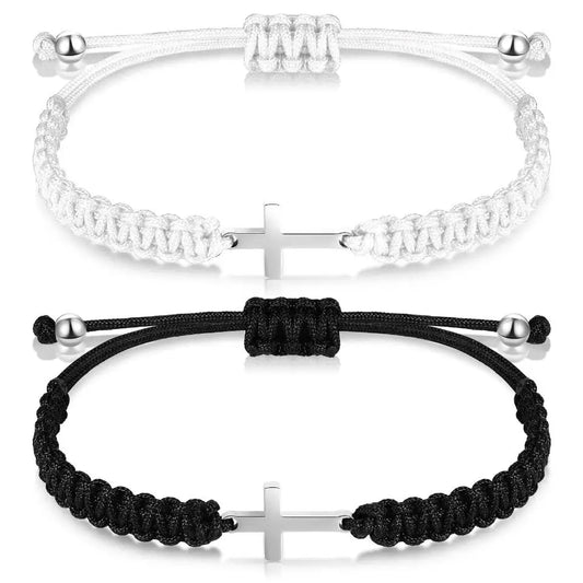 Cross Braided Rope Bracelet 