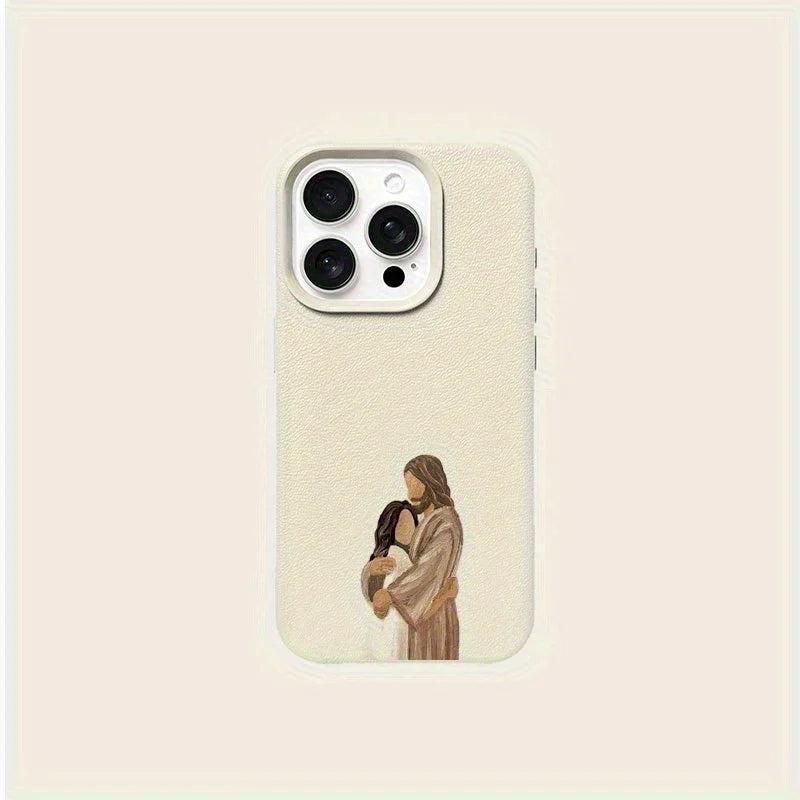 Capa para iPhone com padrão de amor de Jesus