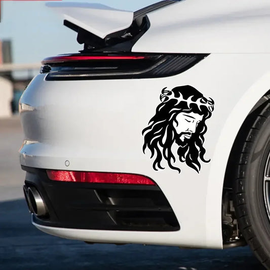 Jesus Face Car Sticker