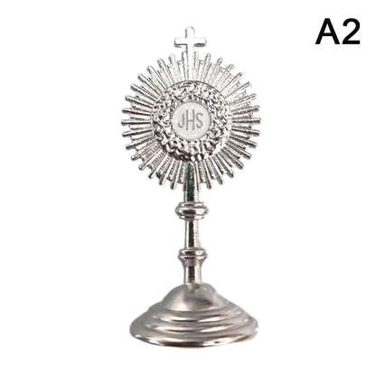 Miniatur-JHS-Monstranzfigur für die dekorative Andachtsgestaltung
