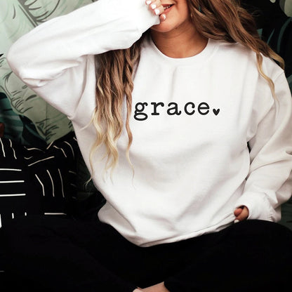 Grace Love Heart Sweatshirt 