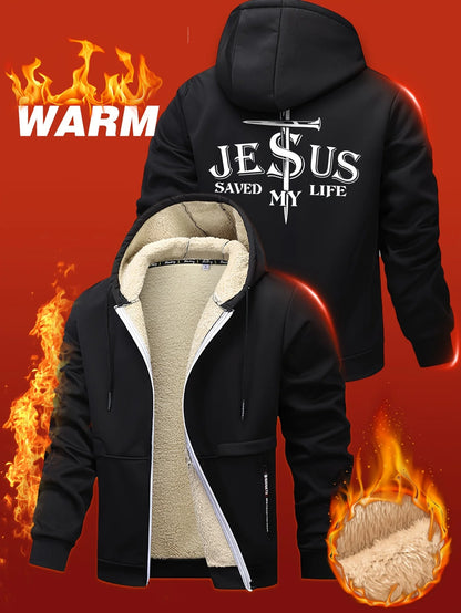 Jesus Saved My Life Zip Hoodie 