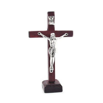 Wooden Christian Cross Tabletop Ornament