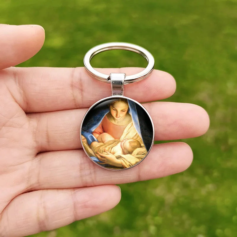Devotional Medallion Keyring