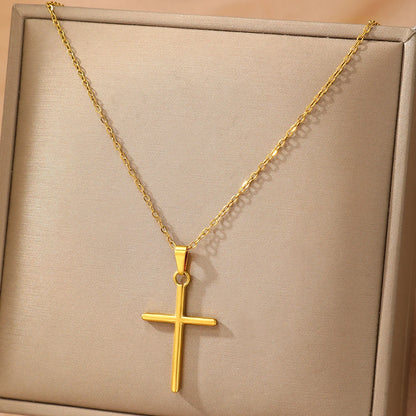 Christian Stainless Steel Cross Jewelry Set