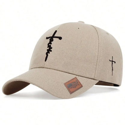 Cappello cristiano con croce – Cappellino da baseball ricamato regolabile