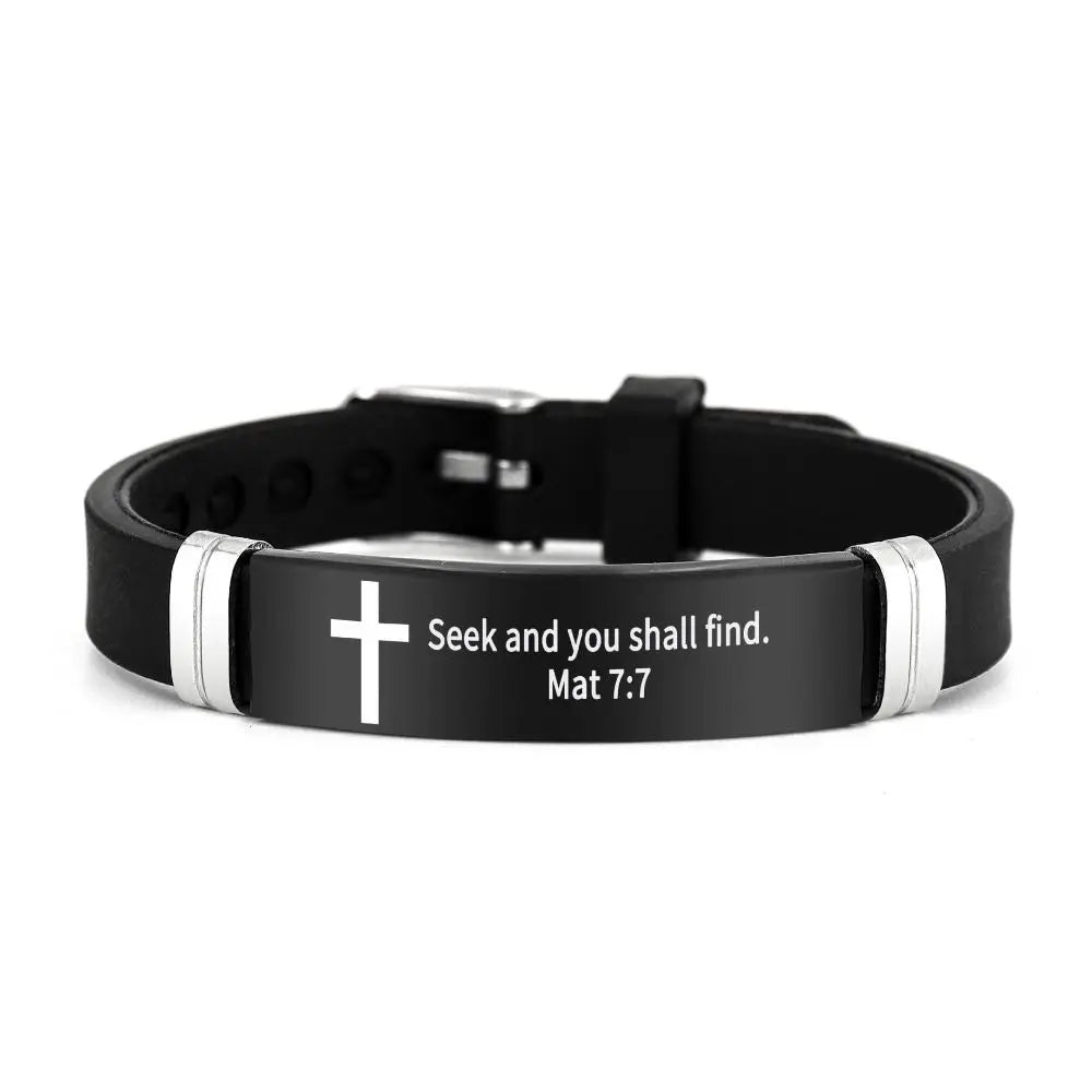 Pulseira inspiradora de versículos bíblicos