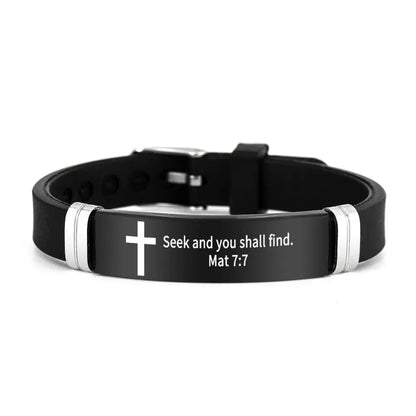 Pulseira inspiradora de versículos bíblicos
