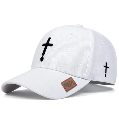 Embroidered Cross Baseball Cap