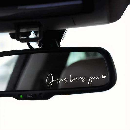 “Jesus Loves You” Vinyl Decal