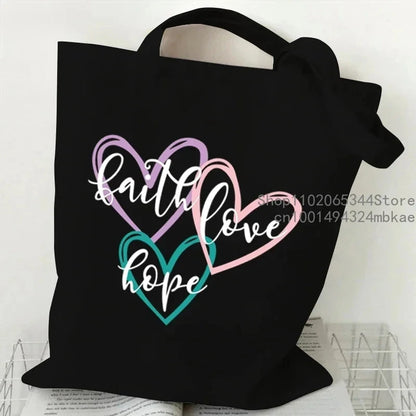 Modern Faith Statement Tote Bag