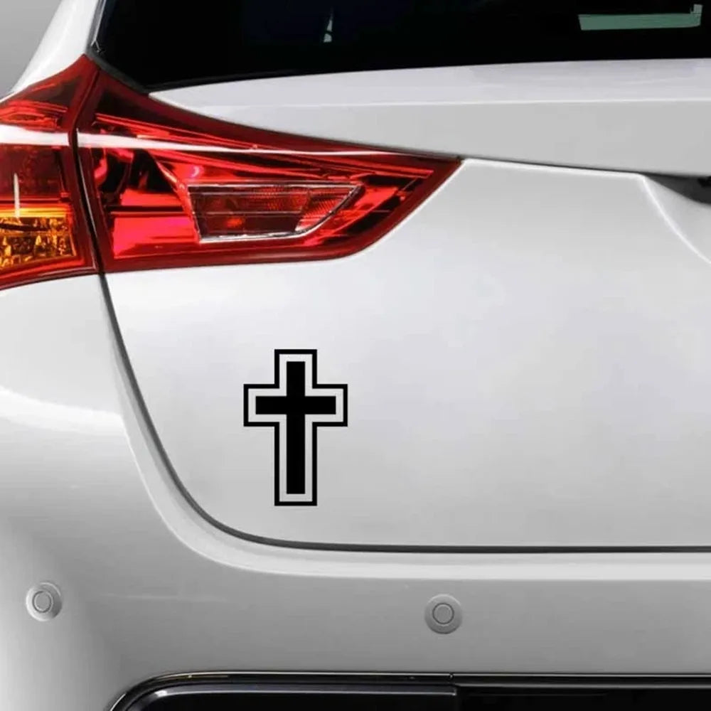 Jesus Cross Vinyl Decal 