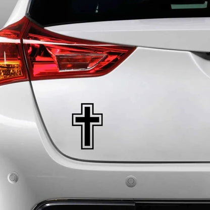 Jesus Cross Vinyl Decal 