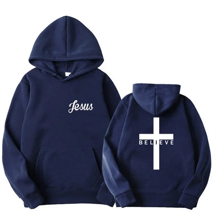 Believe Cross Jesus Hoodie 