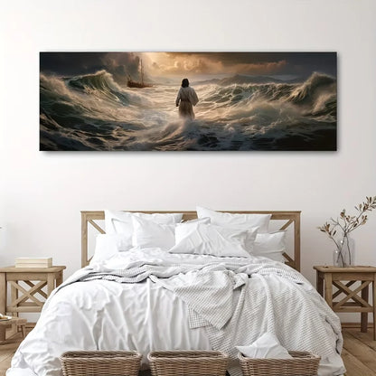 Jesus Walking on Water Canvas Art 