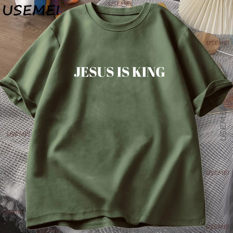 Camiseta Jesus é Rei para Homens