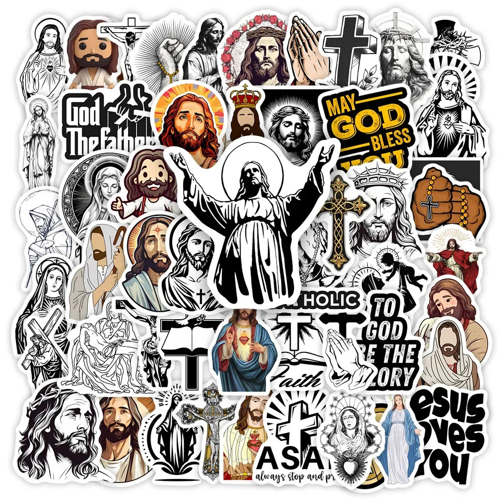 Jesus Bible God Stickers 