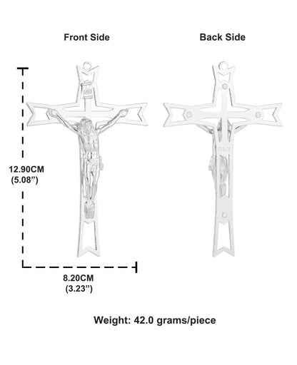 1. Ukrzyżowanie, krzyż Jezusa z zawieszką, chrześcijańskie INRI, Chrystus trzymający krzyż, błogosławieństwo, ozdoba biżuteryjna, dekoracja ścienna kościoła, rękodzieło, prezent