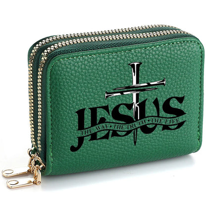 Christian PU Leather Wallet with Jesus Design