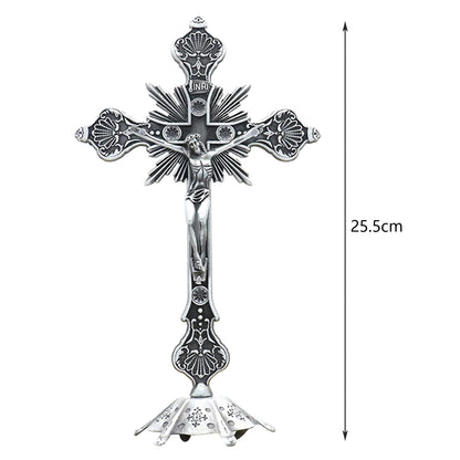Catholic Standing Crucifix Sculpture