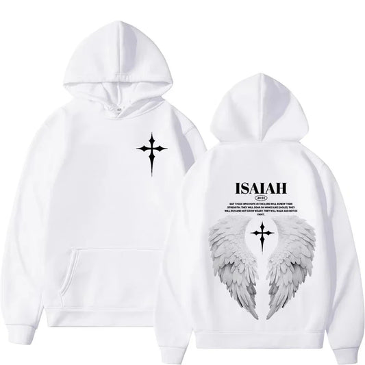 Angelic Wings Cross Hoodie