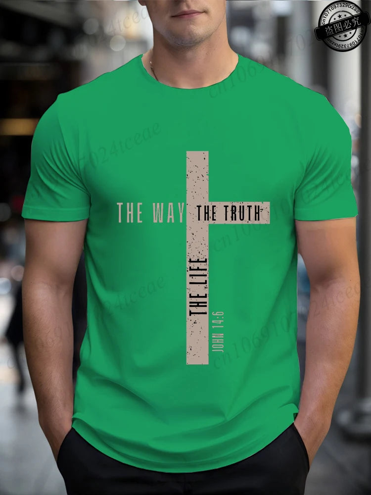 Camisa de algodão João 14:6