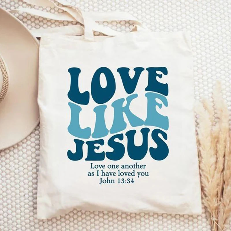 Bolsa Reutilizável Amor Como Jesus