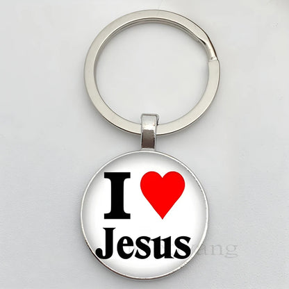 Eu amo Jesus chaveiro