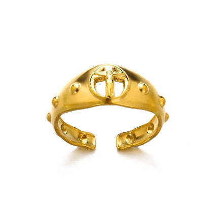 Vintage Jesus Cross Ring