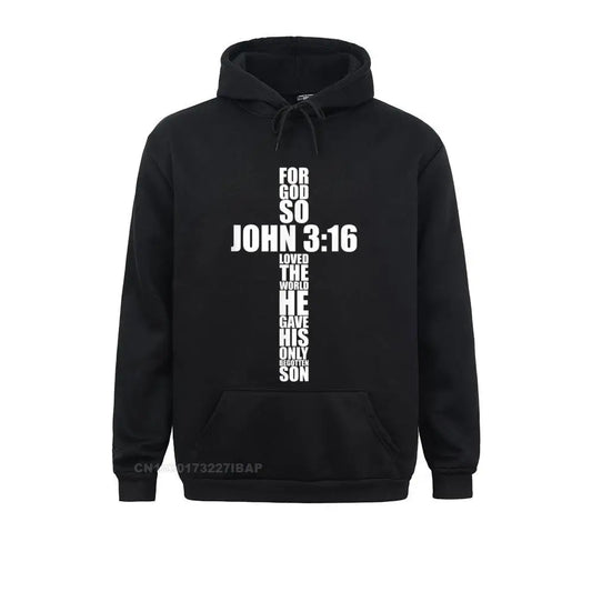 John 3:16 Christian Hoodie 