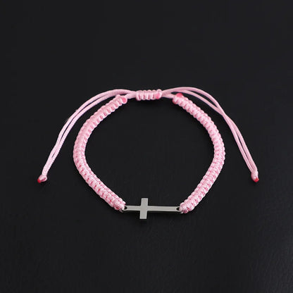 Cross Braided Rope Bracelet 