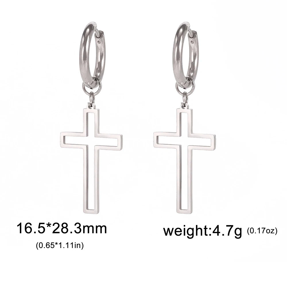 Christian Symbol Earring 
