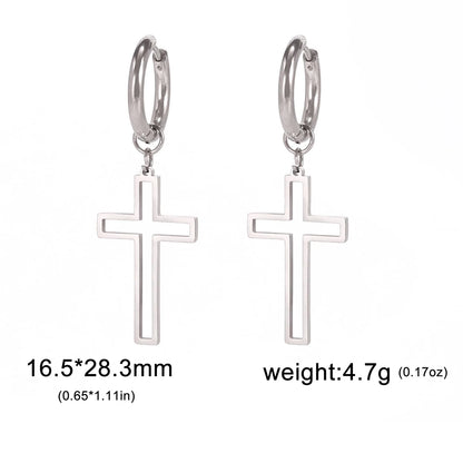 Christian Symbol Earring 