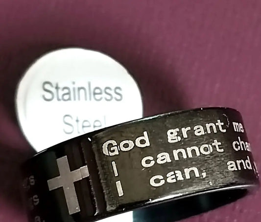 Serenity Prayer Band Ring