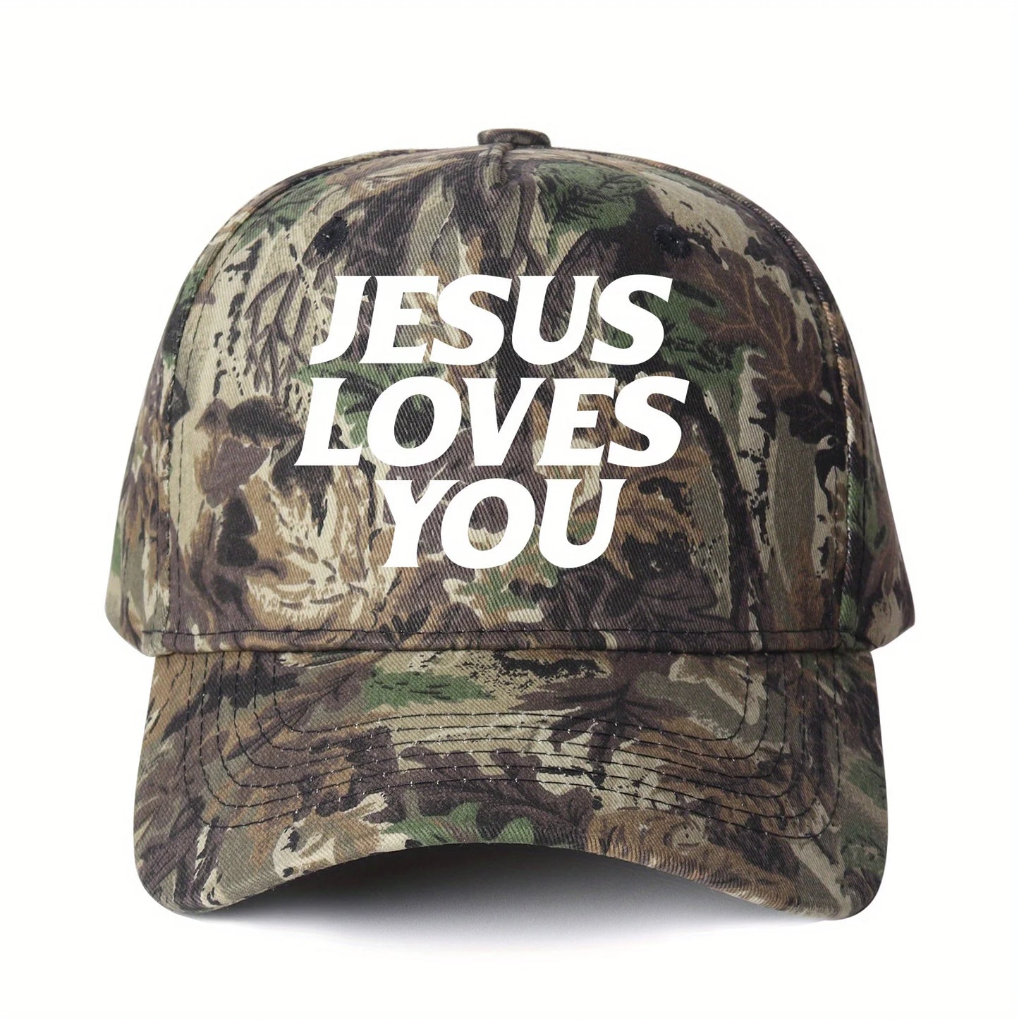 Jesus Loves You Camouflage Cap