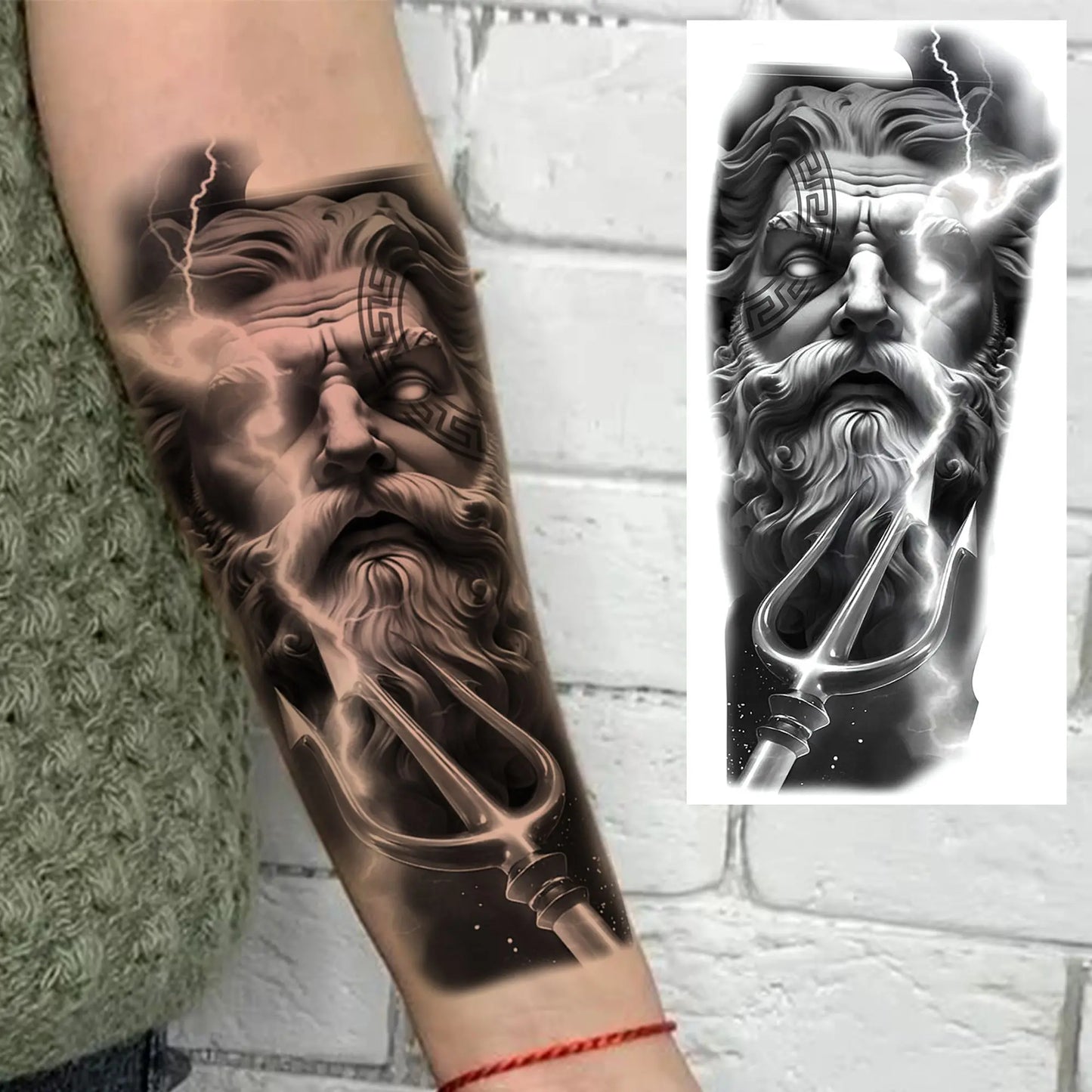 Jesus Fake Tattoo Sleeve Sticker 