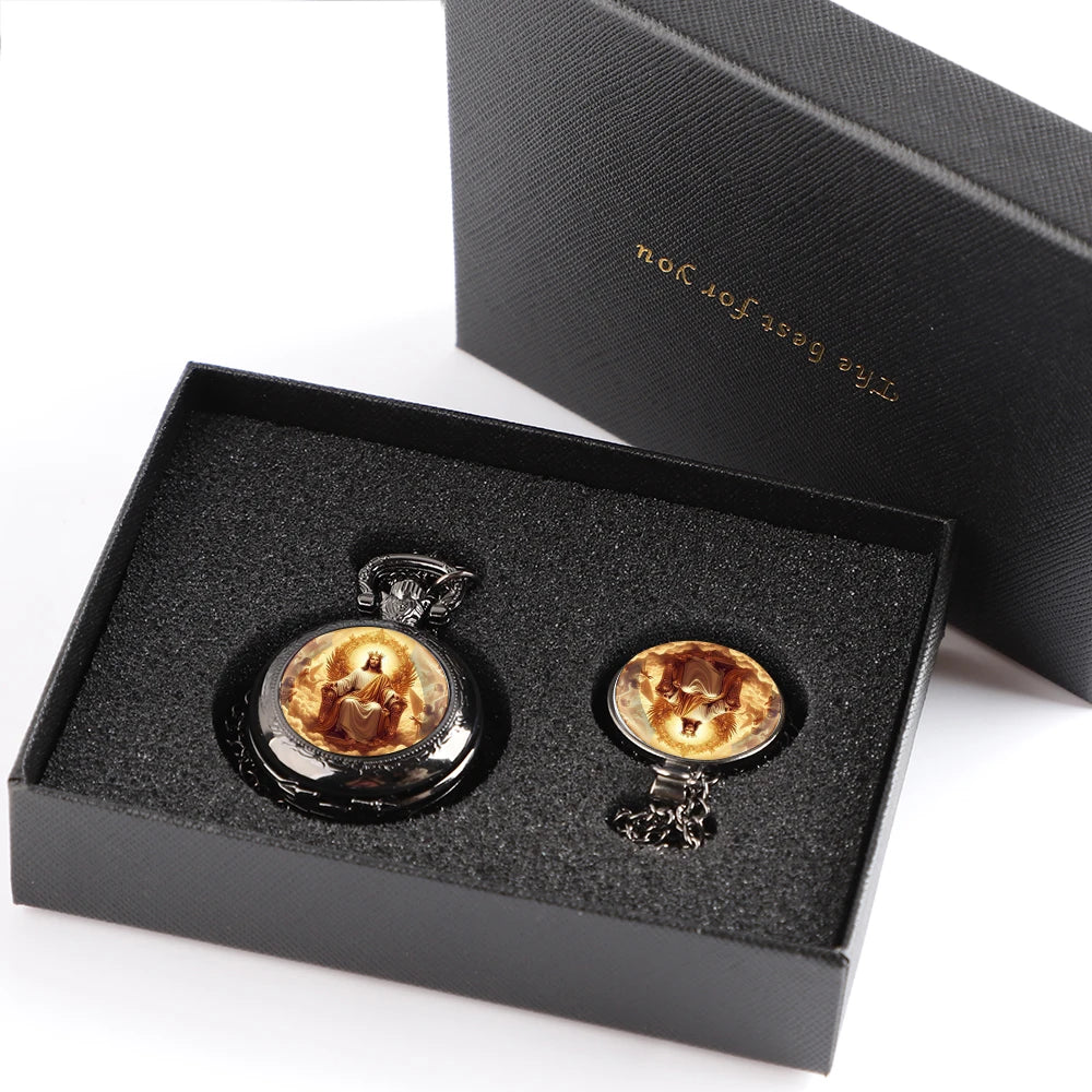 Virgin Mary and Child Pocket Watch