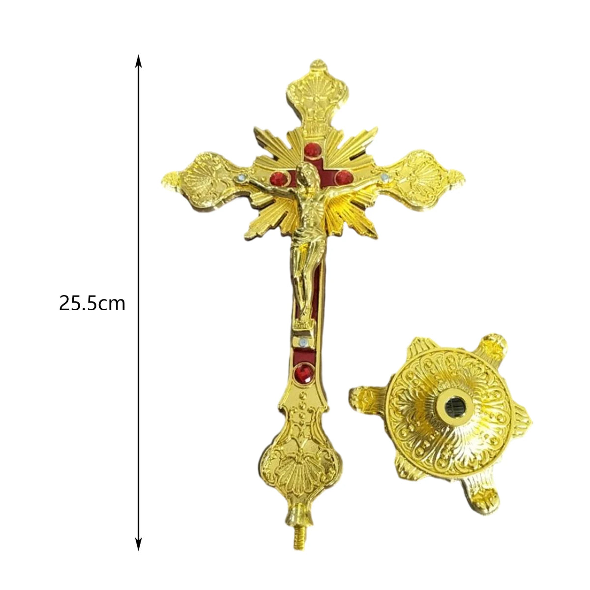 Catholic Standing Crucifix Sculpture