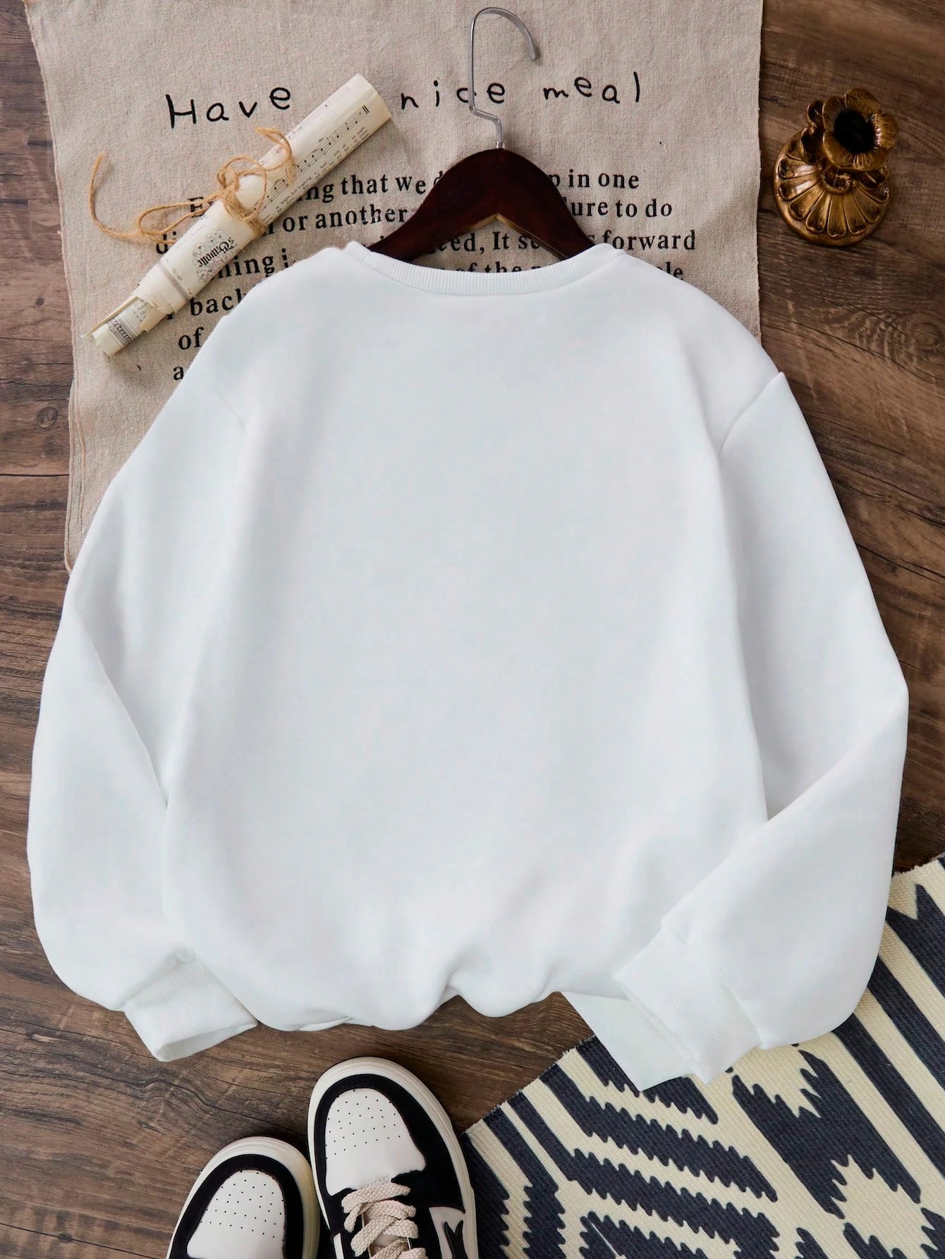 Jesus Color Letter Print Sweatshirt 