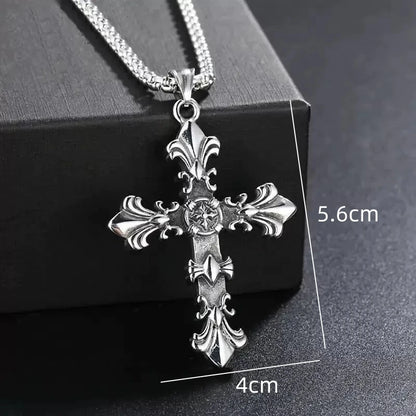 Christian Cross Necklace and Bracelet Set