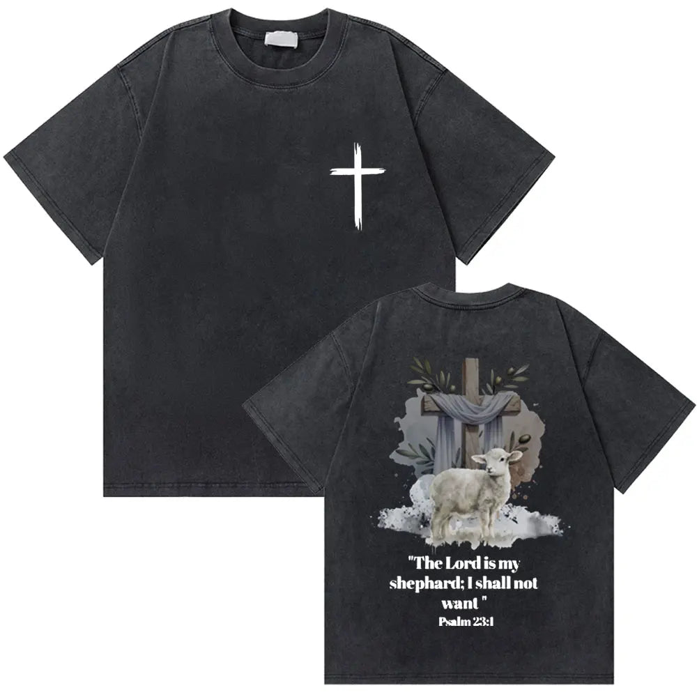 Vintage Washed Religious Shirt 