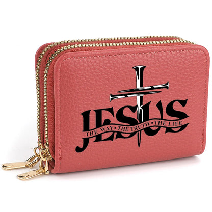 Christian PU Leather Wallet with Jesus Design