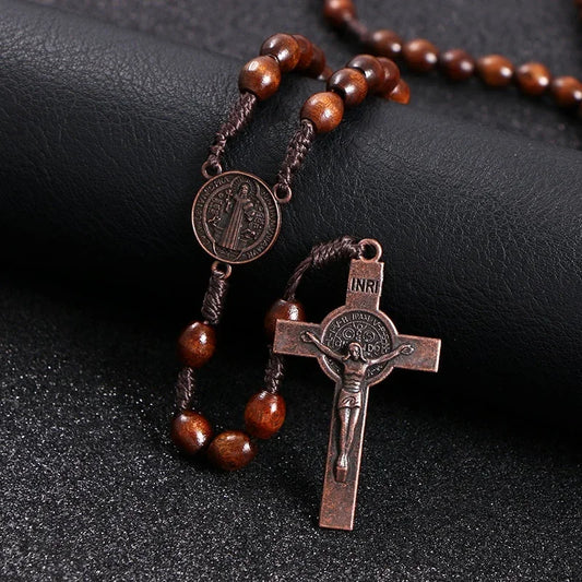 Wooden Bead Rosary