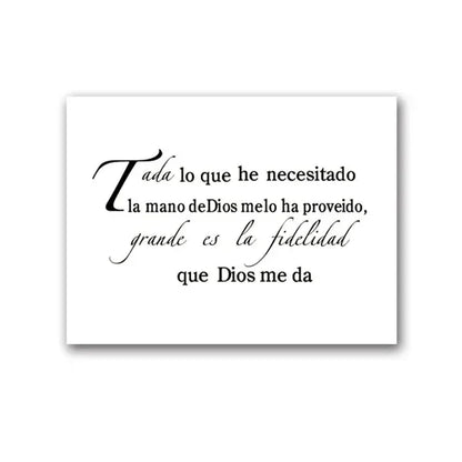 Christian Spanish Version Bible Poster 