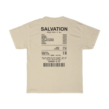 Salvation Back Bible Verse T-Shirt 
