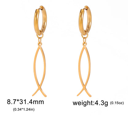 Christian Symbol Earring 